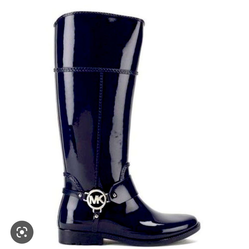 Michael Kors Fulton Harness Tall Rainboot Size 8
